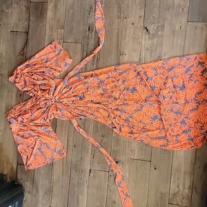 Long kimono maxi dress bright sexy